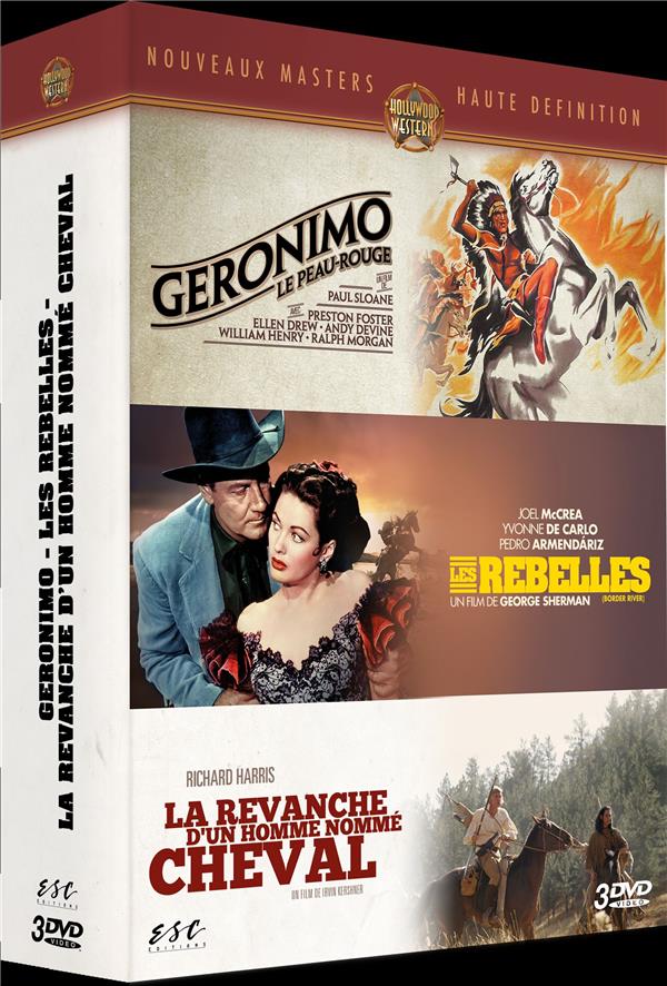 Westerns de légende : Geronimo le peau-rouge + Les Rebelles + La Revanche d'un homme nommé cheval [DVD] - flash vidéo