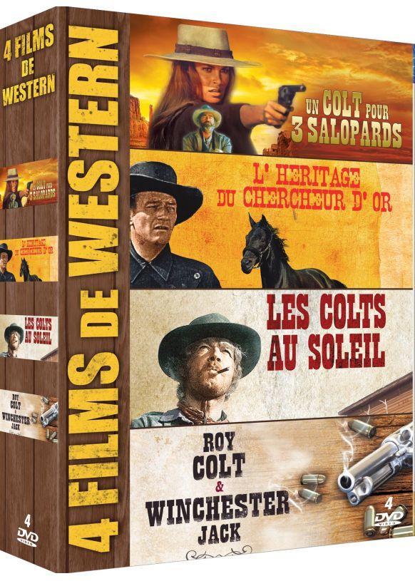4 Films Western : Un Colt pour 3 salopards + L'Héritage du chercheur d'or + Les Colts au soleil + Roy Colt & Winchester Jack [DVD]