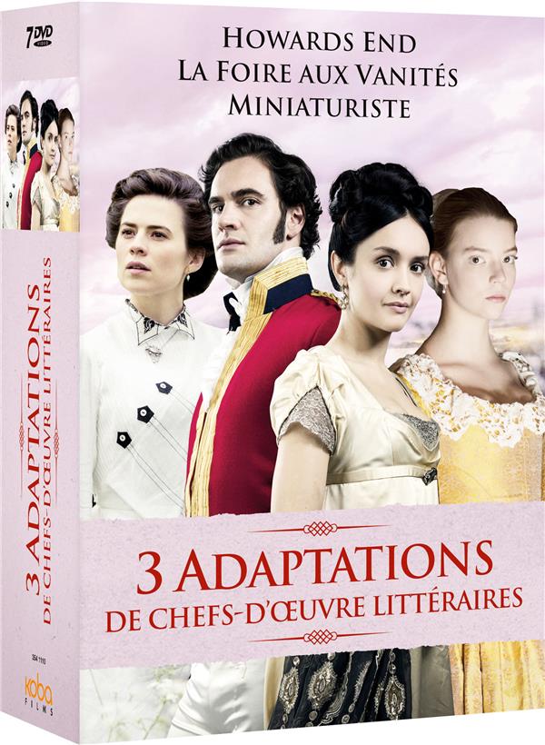 3 adaptations de chefs-d'oeuvre littéraires : Howards End + La Foire aux vanités + Miniaturiste [DVD] - flash vidéo