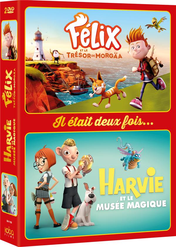 Il était deux fois... - Coffret : Félix et le trésor de Morgäa + Harvie et le musée magique [DVD] - flash vidéo