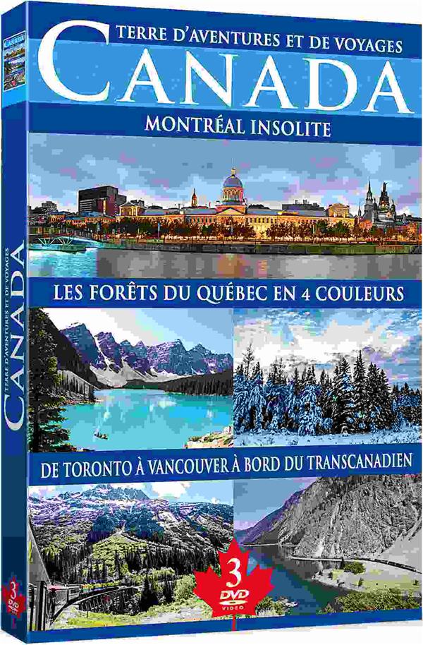 Canada : Montréal insolite + Les forêts du Québec en 4 couleurs + De Toronto à Vancouver à bord du Transcanadien [DVD]
