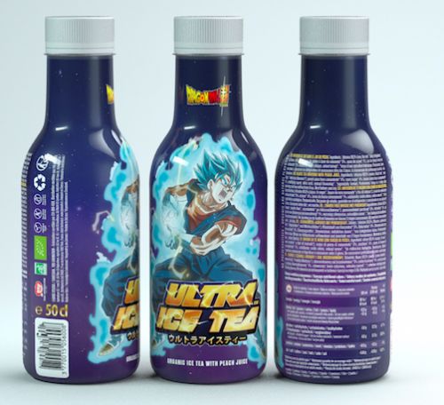 Dragon Ball Z - Vegeto Ultra Ice Tea saveur pêche 500ml - flash vidéo