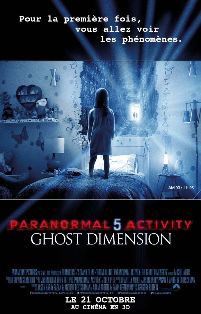 Paranormal activity 5 the ghost dimension [DVD à la location] - flash vidéo