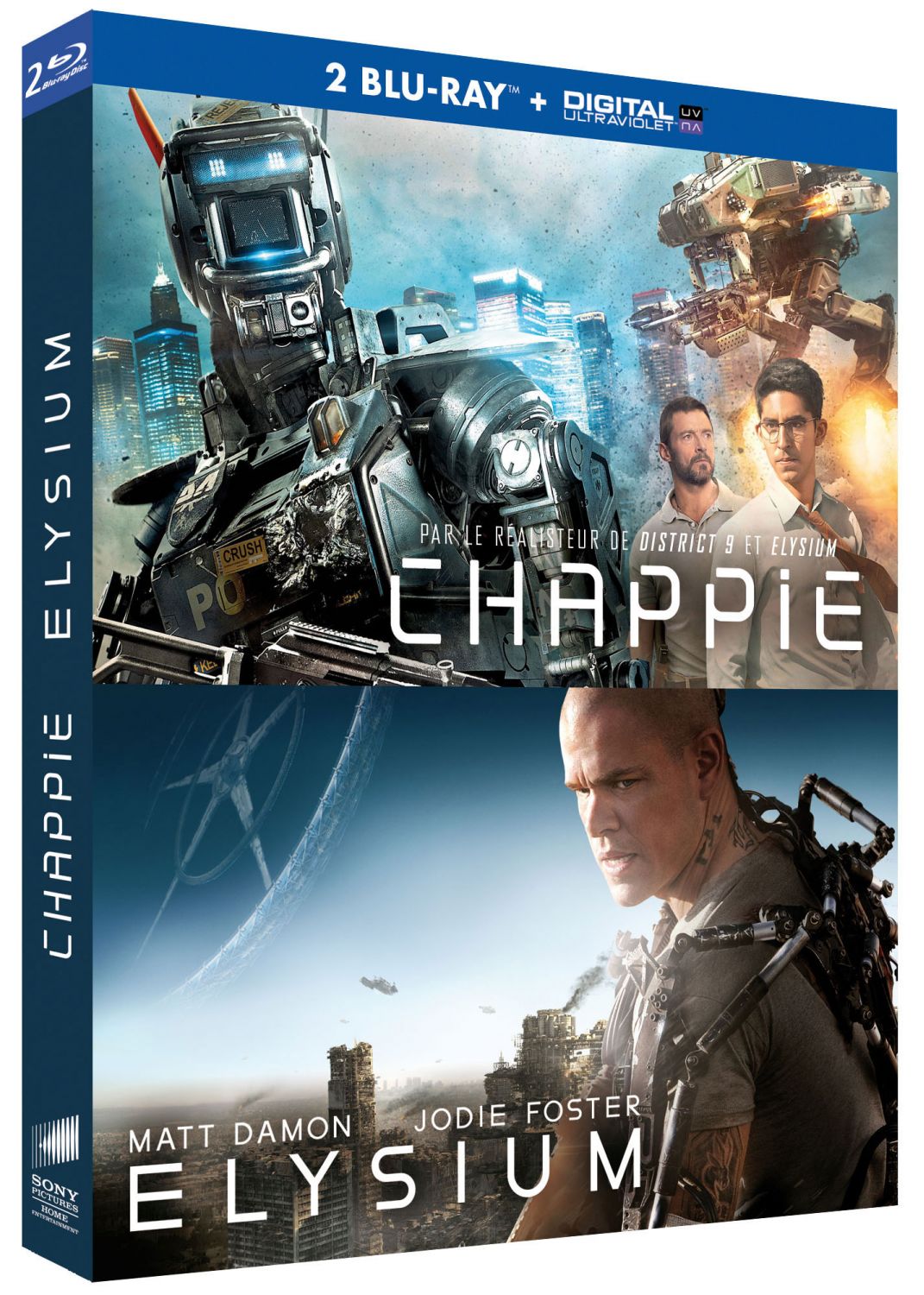 Coffret Blomkamp : Chappie Elysium [Blu-Ray]