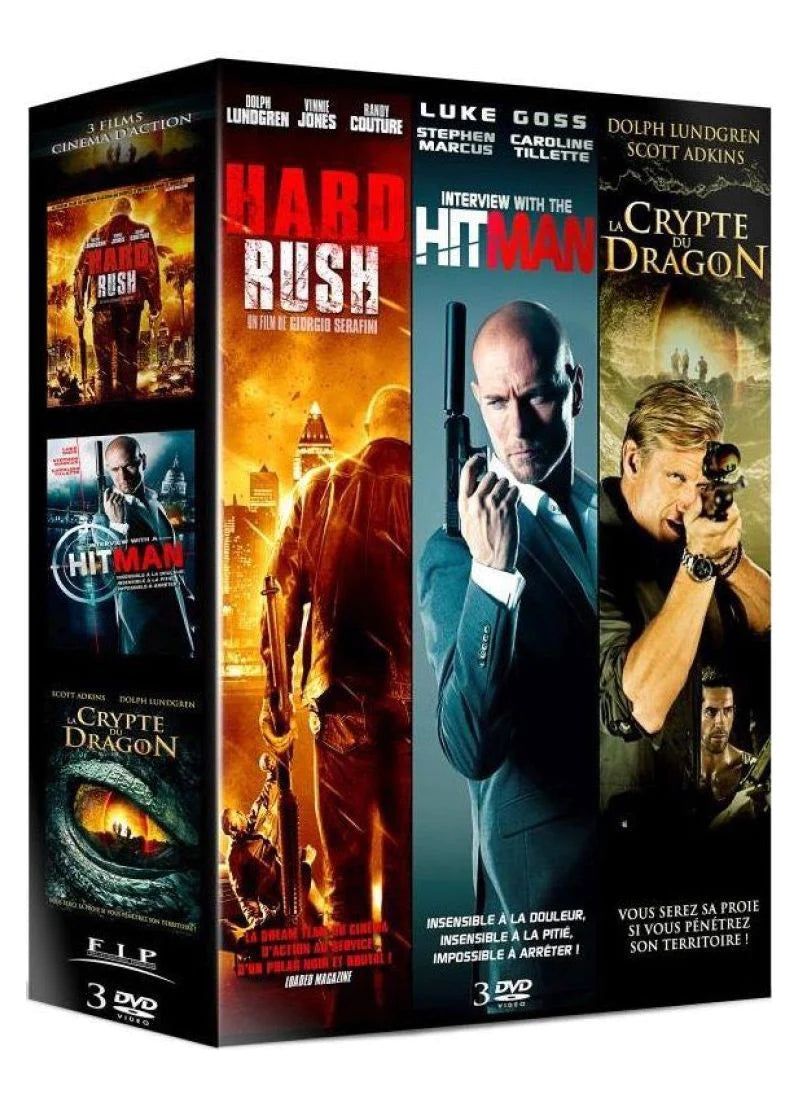 Coffret Action: Hard Rush + Interview with a Hitman + La Crypte du Dragon - flash vidéo