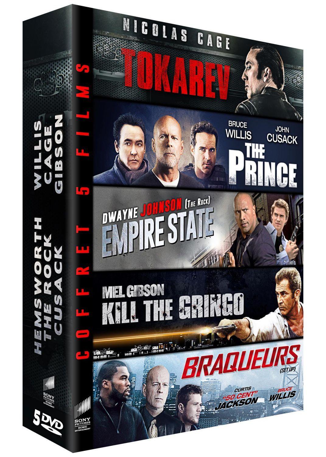 Coffret 5 films : Tokarev + The Prince + Empire State + Kill the Gringo + Braqueurs