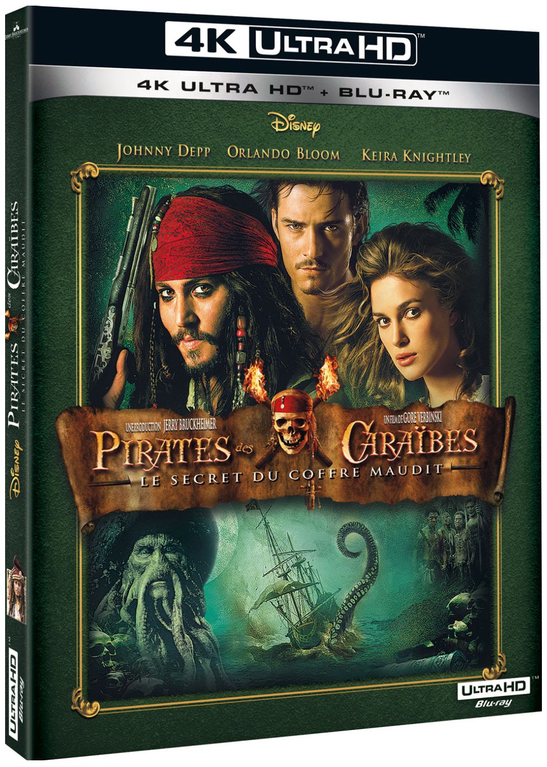 Pirates Des Caraïbes 2 : Le Secret Du Coffre Maudit [Combo Blu-Ray, Blu-Ray 4K]