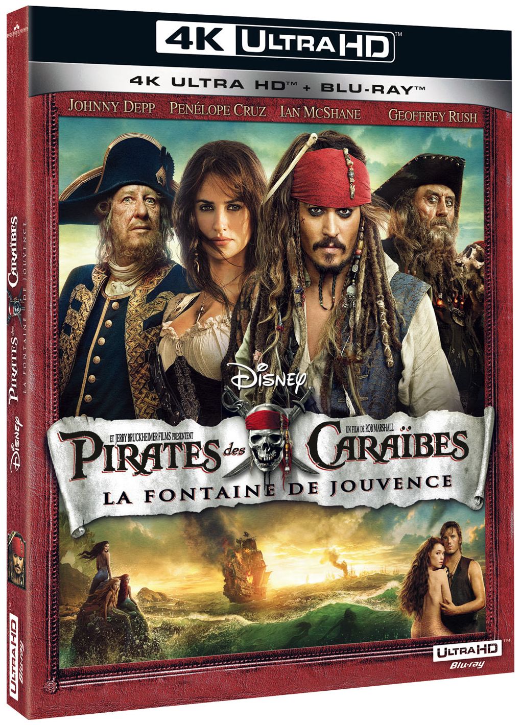 Pirates Des Caraïbes 4 : La Fontaine De Jouvence [Combo Blu-Ray, Blu-Ray 4K] - flash vidéo