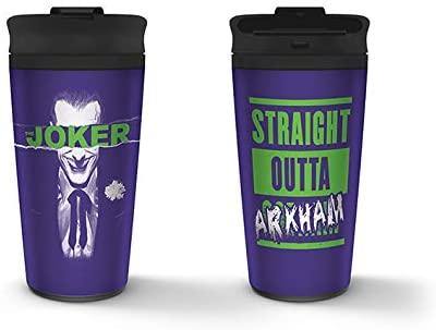 Le Joker - Tout droit sorti d'Arkham Mug transportable en mÃ©tal 450ml - flash vidéo