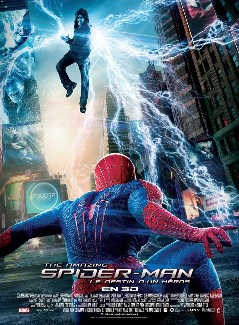 The amazing spiderman 2 le destin d'un héros[DVD à la location]