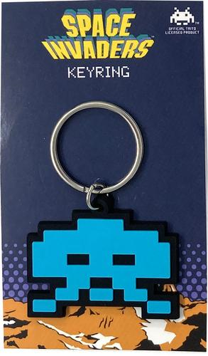 Space Invaders - Alien Rubber Keychain