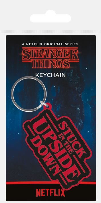 Stranger Things - Stuck in the Upside Down Rubber Keychain