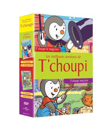 Coffret Tchoupi : Tchoupi Magicien / Tchoupi Muscien [DVD] - flash vidéo