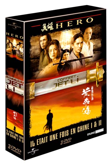 Coffret Jet Li : Hero / Il Etait Une Fois En Chine / Il Etait Une Fois En Chine 2 [DVD] - flash vidéo
