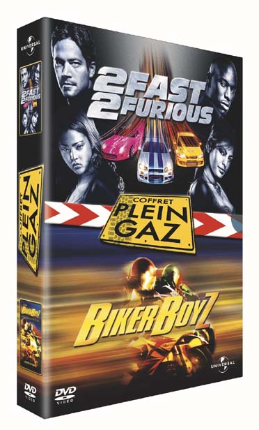 Coffret Plein Gaz : 2 Fast 2 Furious / Biker Boyz [DVD] - flash vidéo