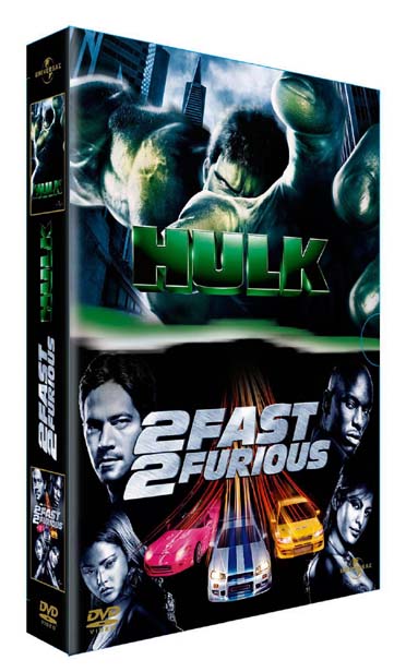 Coffret Adrenaline : Hulk / 2 Fast 2 Furious [DVD] - flash vidéo
