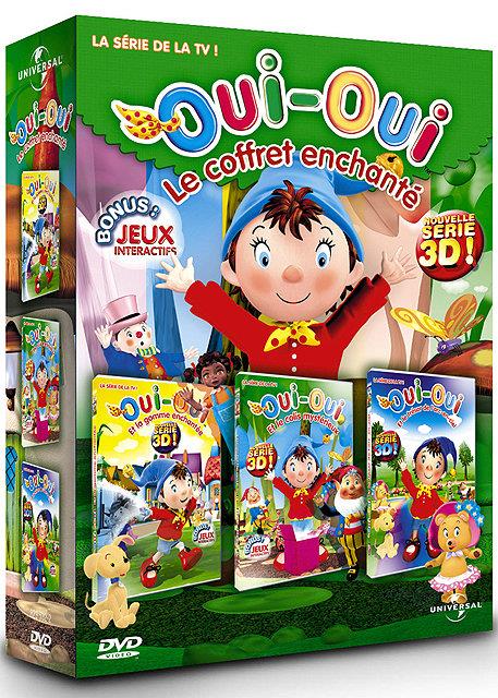 Coffret Oui Oui N. 1, Le Coffret Enchante : Le Tresor De L'arc En Ciel / La Gomme Magique / Le Colis [DVD] - flash vidéo