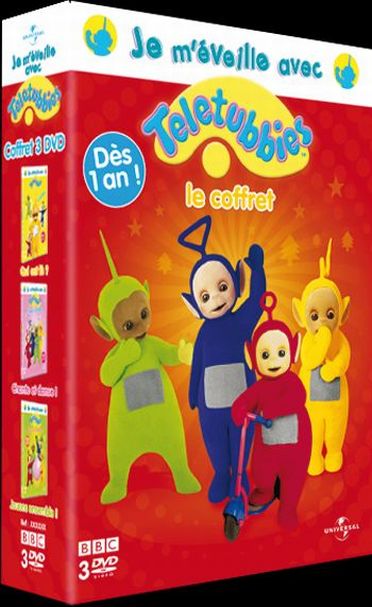 Coffret Je M'éveille Avec Teletubies : Qui Est Là? Chante Et Danse Jouons Ensemble [DVD] - flash vidéo