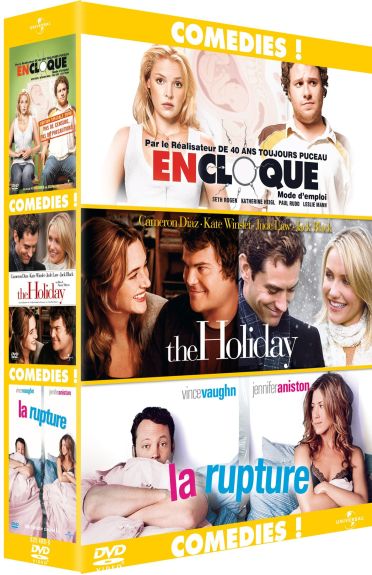 Comédies ! - Coffret - En cloque, mode d'emploi + The Holiday + La rupture [DVD] - flash vidéo