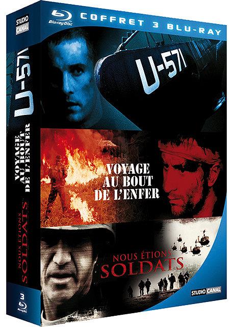 Coffret - U-571 + Voyage au bout de l'enfer + Nous étions soldats [Blu-ray] - flash vidéo