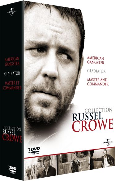Coffret Russel Crowe : Gladiator Master And Commander American Gangster [DVD] - flash vidéo