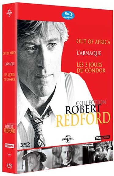 Collection Robert Redford : L'arnaque + Les 3 jours du condor + Out of Africa [Blu-ray] - flash vidéo