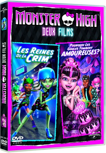 Monster High - Deux films : Les reines de la CRIM' + Pourquoi les goules tombent amoureuses ? [DVD] - flash vidéo