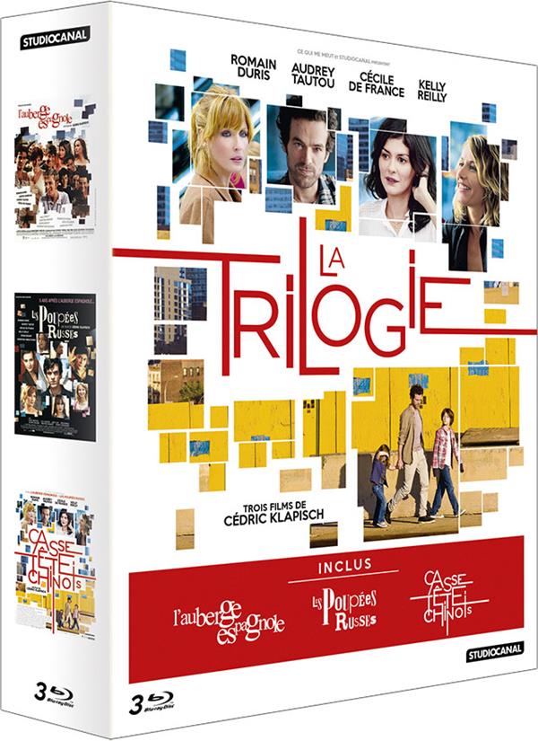 La Trilogie: L'auberge espagnole + Les poupées russes + Casse-tête chinois [Blu-ray] - flash vidéo