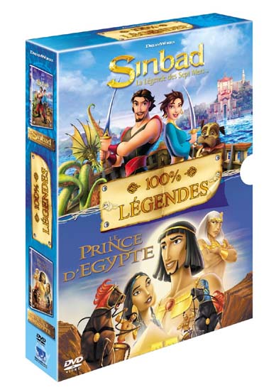 Coffret 100% Legendes : Sinbad / Le Prince D'egypte [DVD] - flash vidéo