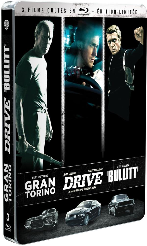 3 films cultes - Coffret - Gran Torino + Drive + Bullitt [Blu-ray]