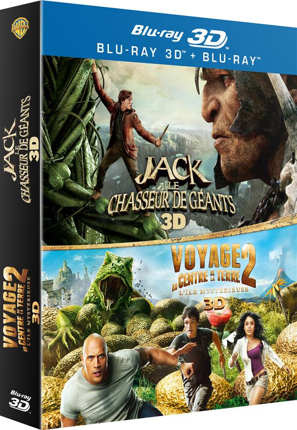 Jack et le chasseur de géants 3D + Voyage au centre de la Terre 2, l'île mystérieuse 3D [Blu-ray 3D] - flash vidéo
