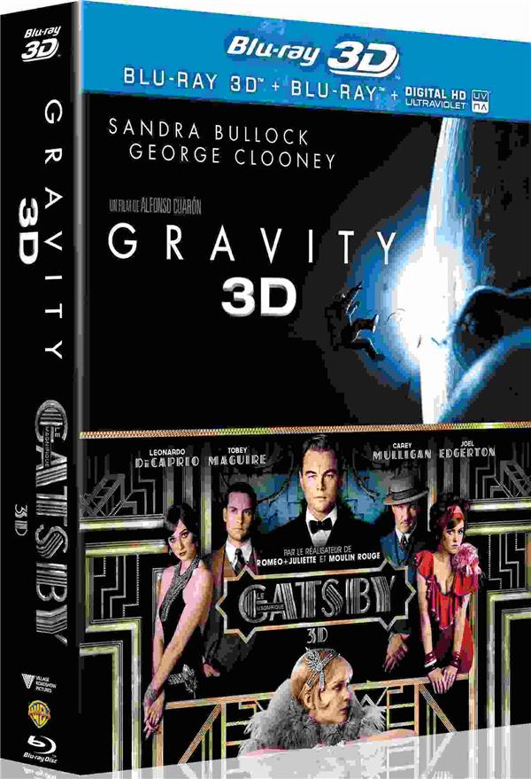 Gravity 3D + Gatsby le magnifique 3D [Blu-ray 3D] - flash vidéo