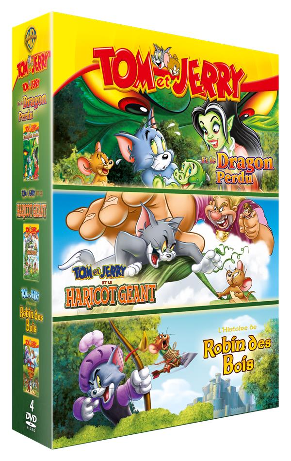 Tom & Jerry: Le haricot géant + Robin des Bois + Le dragon perdue [DVD] - flash vidéo