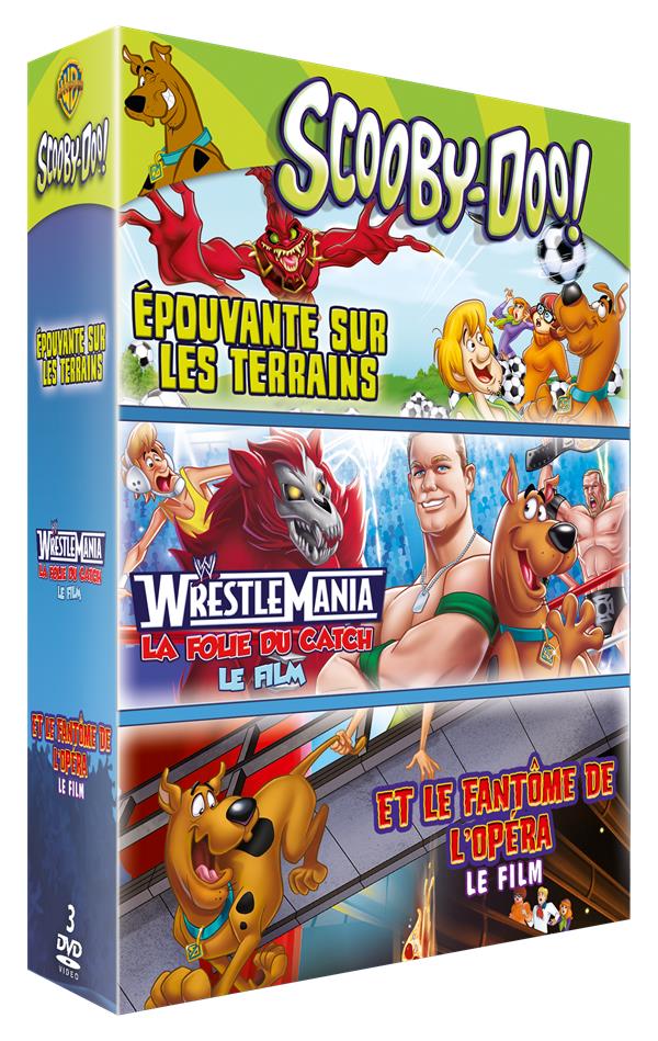 Coffret Scooby-Doo ! 3 Films : épouvante Sur Les Terrains : La Folie Du Catch Et Le Fantôme De L'opéra [DVD] - flash vidéo