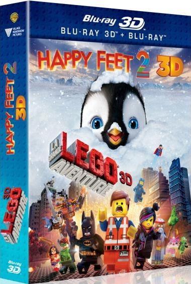 La Grande aventure Lego 3D + Happy Feet 2 3D [Blu-ray 3D]