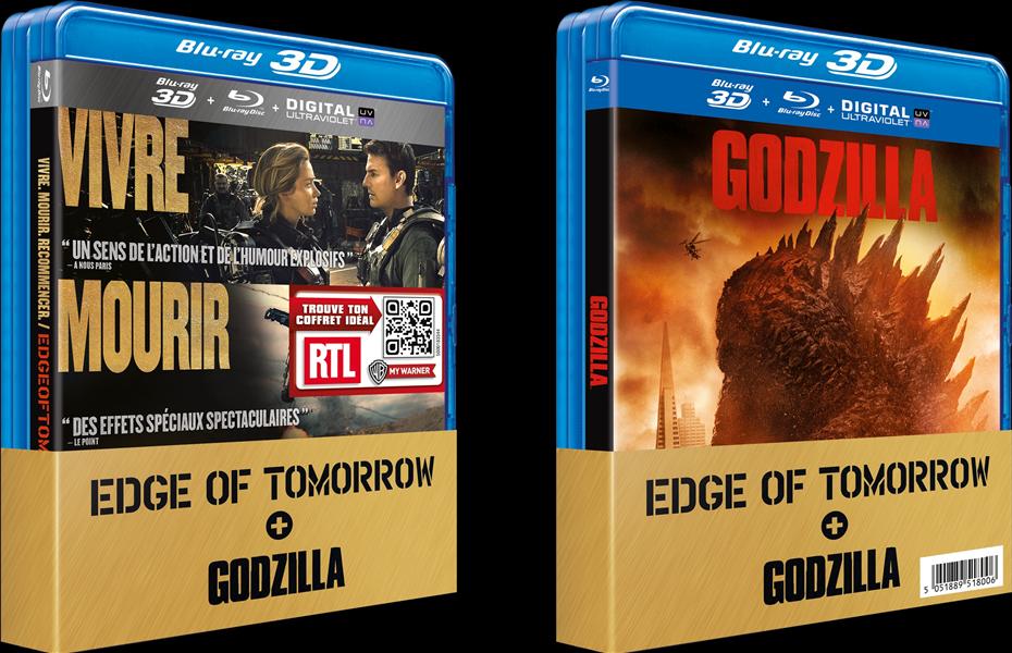 Edge of Tomorrow + Godzilla [Blu-ray 3D]