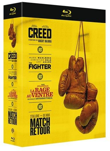 Creed + The Fighter + La rage au ventre + Match retour [Blu-ray] - flash vidéo