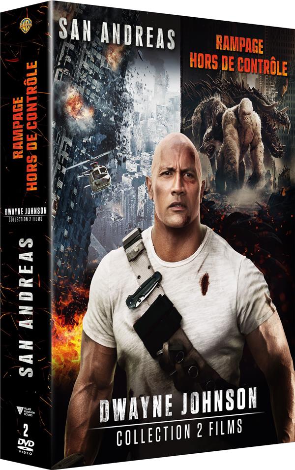 Coffret Dwayne Johnson : Rampage - Hors de contrôle + San Andreas [DVD] - flash vidéo