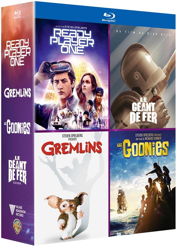 Ready Player One + Gremlins + Les Goonies + Le Géant de fer [Blu-ray] - flash vidéo