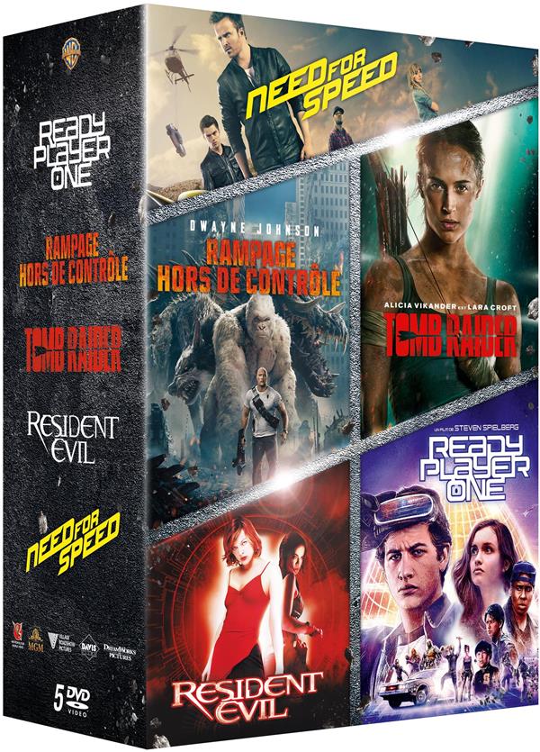 Coffret Films Issus De Jeux Vidéos 5 Films [DVD] - flash vidéo