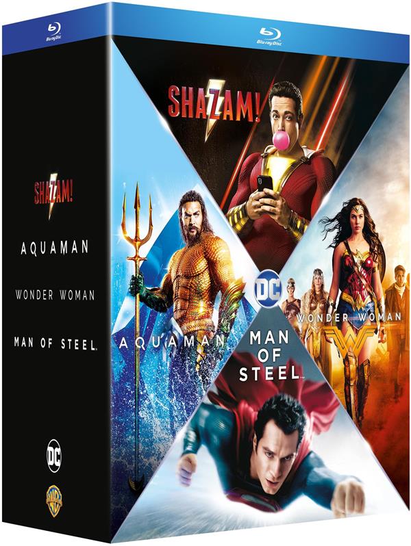 Origin Stories - Man of Steel + Wonder Woman + Aquaman + Shazam! [Blu-ray]