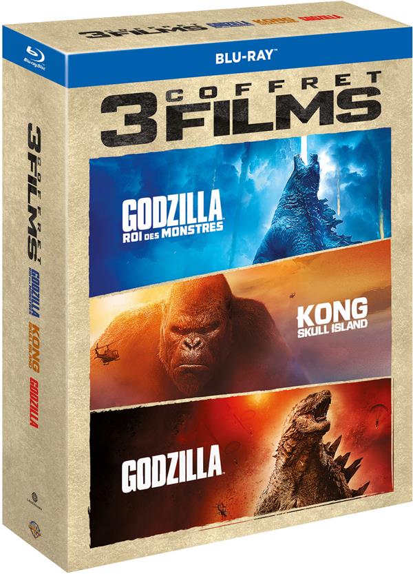 Godzilla + Godzilla : Roi des monstres + Kong : Skull Island [Blu-ray]