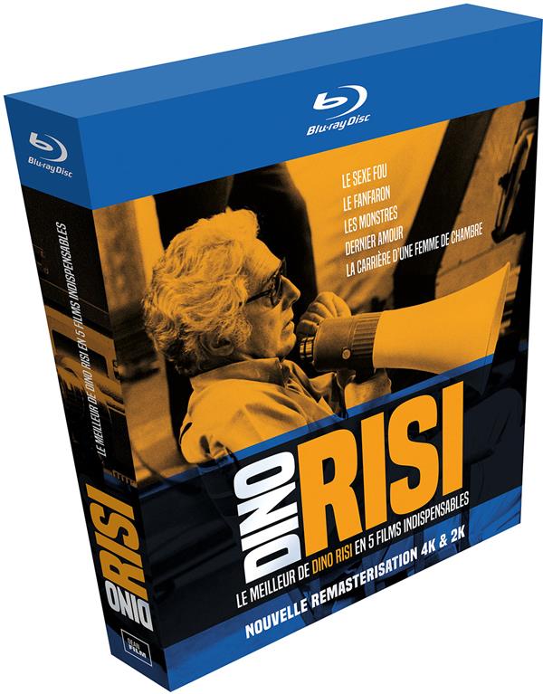 Le Meilleur de Dino Risi en 5 films indispensables - Coffret : Le Sexe fou + Le Fanfaron + Les Monstres + Dernier amour + La Carrière d'une femme de chambre [Blu-ray] - flash vidéo