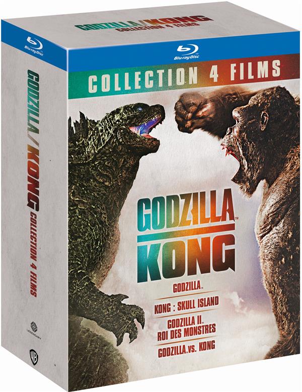 MonsterVerse (Godzilla/Kong) - Collection 4 films : Godzilla + Godzilla : Roi des monstres + Kong : Skull Island + Godzilla vs Kong [Blu-ray] - flash vidéo