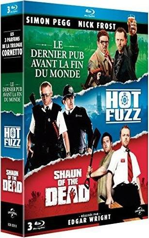 La Trilogie Cornetto : Le dernier pub avant la fin du monde + Hot Fuzz + Shaun of the Dead [Blu-ray] - flash vidéo