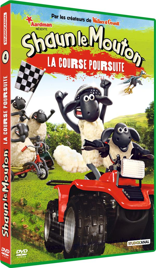 Shaun le Mouton - Volume 4 (Saison 2) : La course poursuite [DVD] - flash vidéo