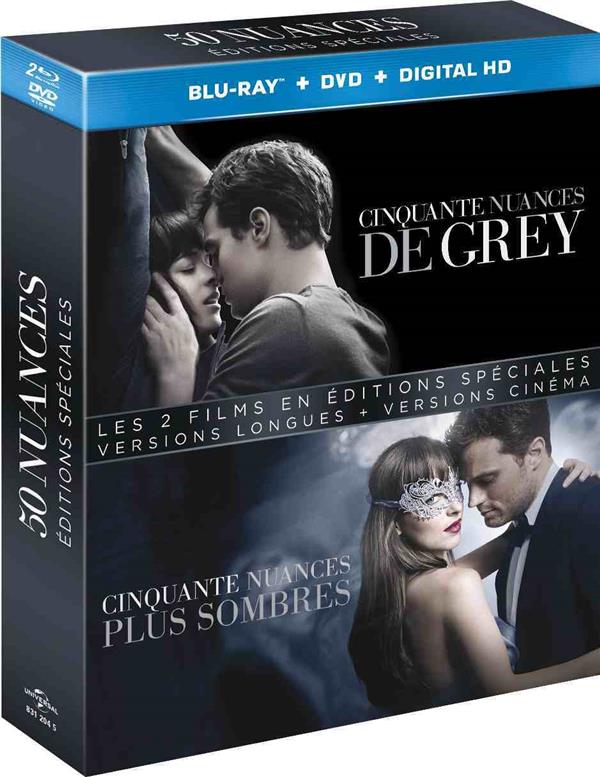 50 nuances - Coffret : Cinquante nuances de Grey + Cinquante nuances plus sombres [Blu-ray]
