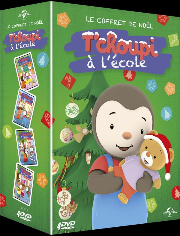 Coffret T'choupi à L'école 4 Films [DVD] - flash vidéo