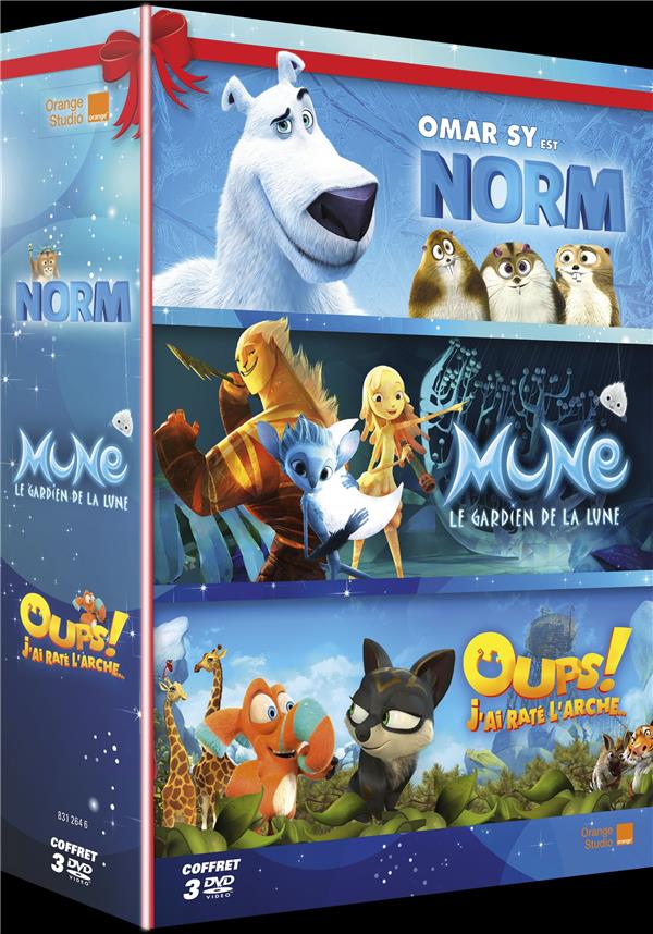 Coffret 3 Grands Films Pour Les Petits : Mune, Le Gardien De La Lune Oups ! J'ai Raté L'arche Norm [DVD] - flash vidéo