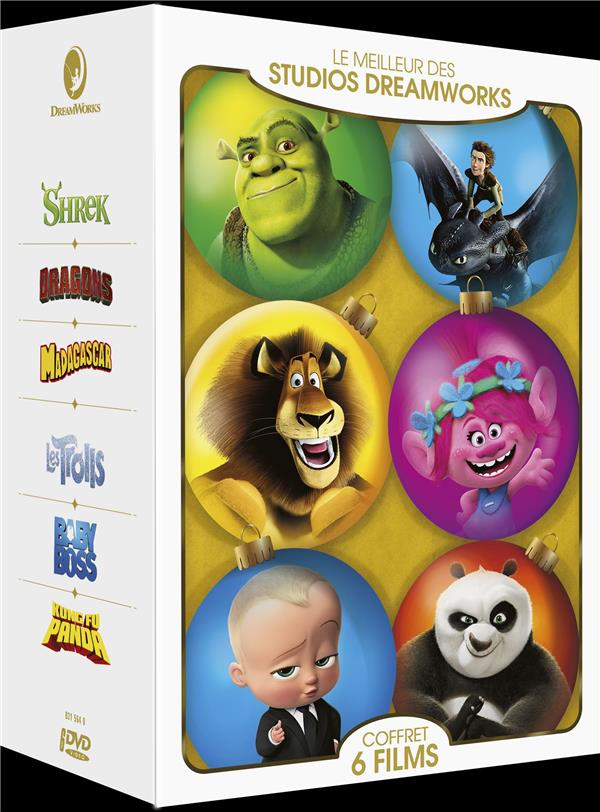 Le Meilleur des Studios DreamWorks : Shrek + Dragons + Madagascar + Les Trolls + Baby Boss + Kung Fu Panda [DVD]